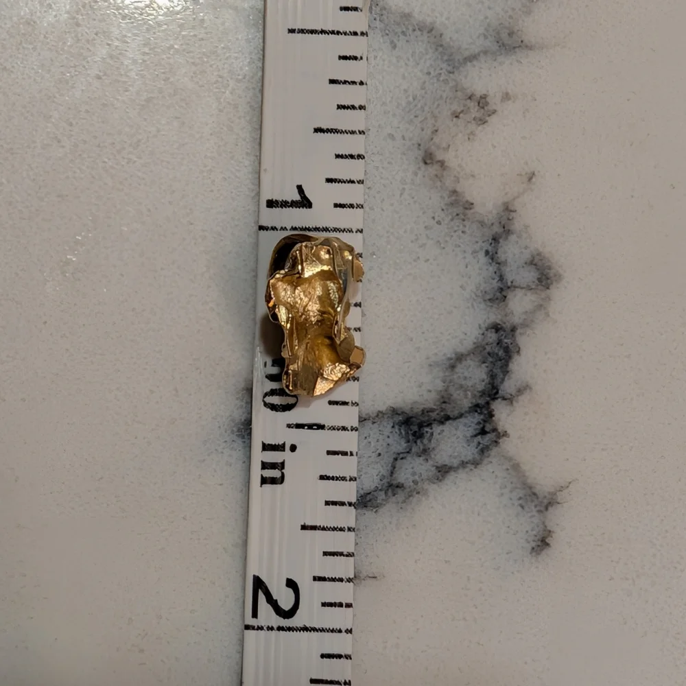 14k Gold Nugget Pendant - Picture 7 of 7